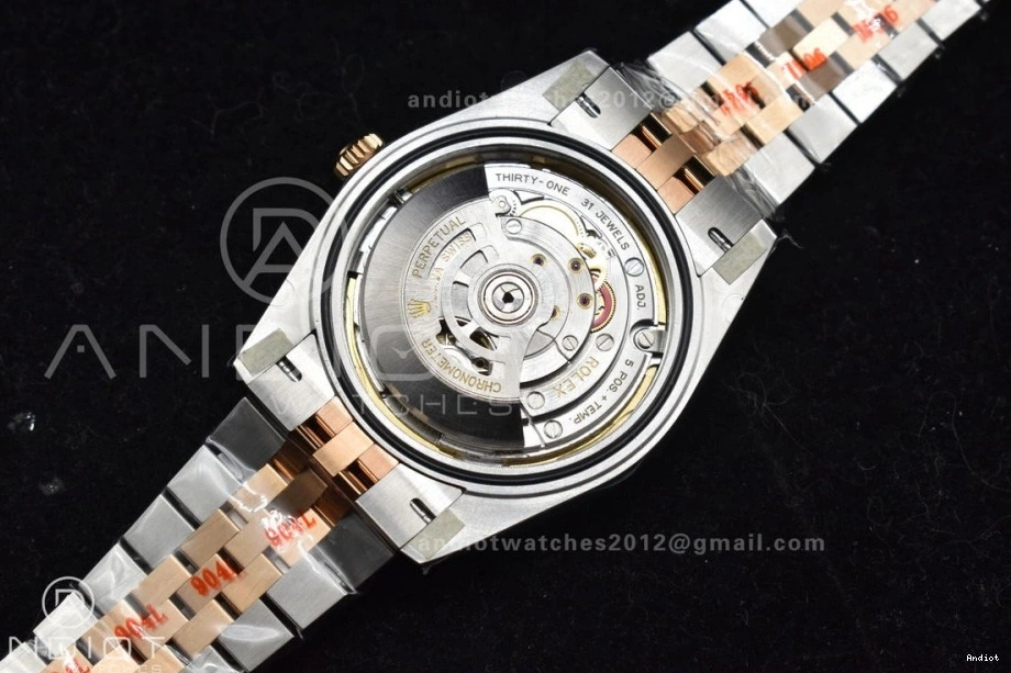 Best on RG 904L Steel Stick DateJust Edition Bracelet Brown SS Jubilee 41 1:1 Clean 126333 Dial VR3235 0601